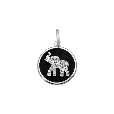 Lola Elephant Pendant - Black - The Cottage