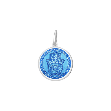 Lola Hamsa Pendant - Periwinkle - The Cottage