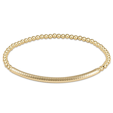 Enewton Extends Classic Gold Bliss Bar Textured Bead Bracelet - The Cottage