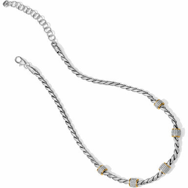 Brighton Meridian Necklace Silver-Gold - The Cottage