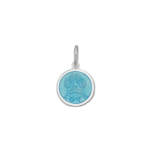 Lola Paw Print Pendant - Light Blue - The Cottage