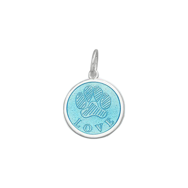 Lola Paw Print Pendant - Light Blue - The Cottage