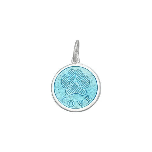 Lola Paw Print Pendant - Light Blue - The Cottage