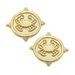 Susan Shaw Crab Intaglio Studs - Gold - The Cottage