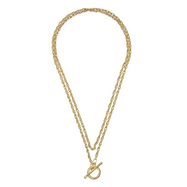 Susan Shaw Lariat Wrap Necklace - Gold - The Cottage