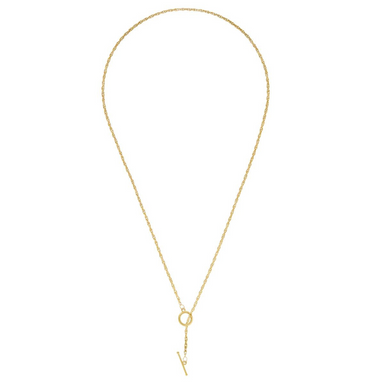 Susan Shaw Lariat Wrap Necklace - Gold - The Cottage