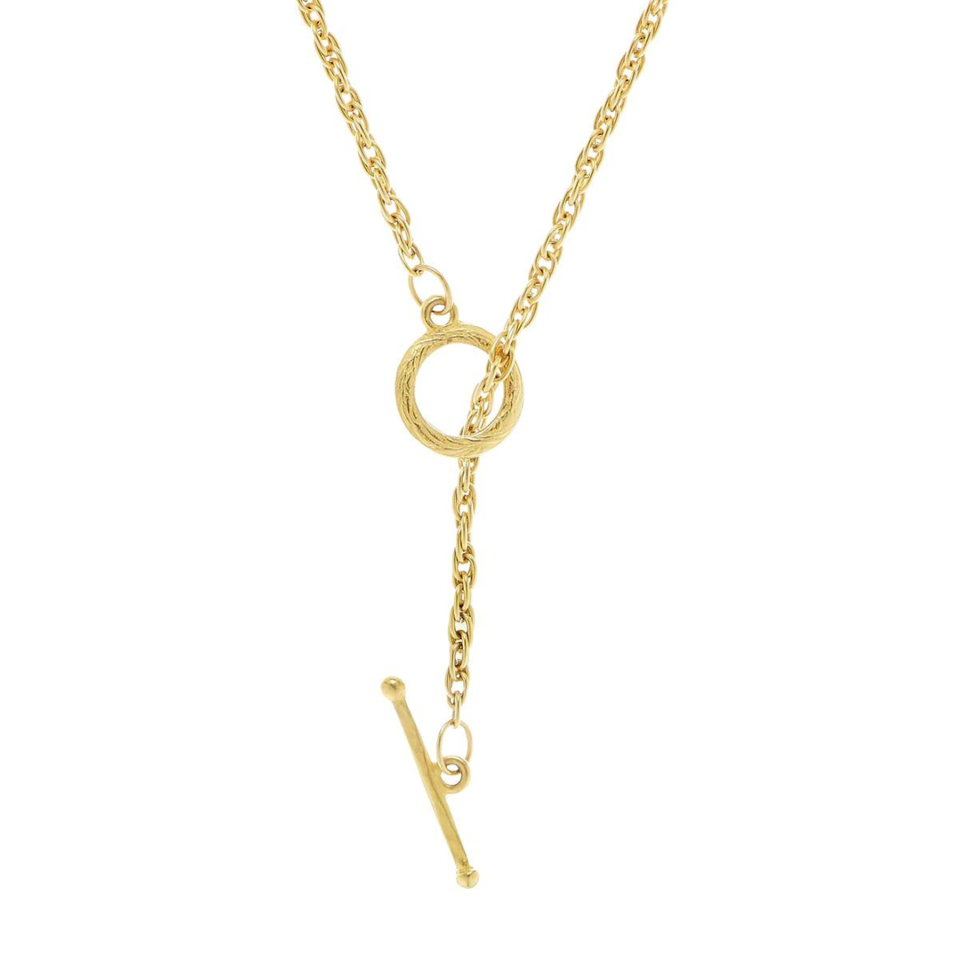 Susan Shaw Lariat Wrap Necklace - Gold - The Cottage