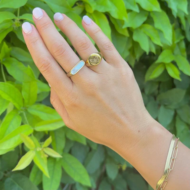 Nikki Smith Waterproof Ariel Shell Ring - Gold - The Cottage