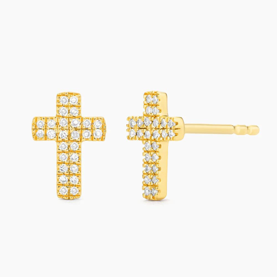 Ella Stein Small Cross Earrings - The Cottage