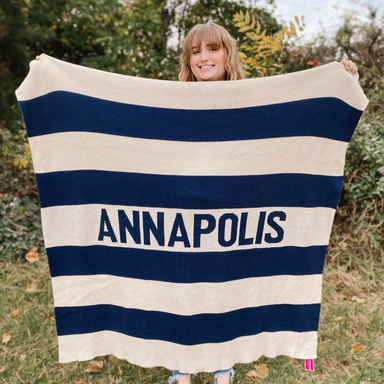 Town Pride Rugby Multi Stripe Blanket - The Cottage