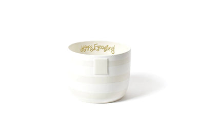 Happy Everything Mini Bowl - White Stripe - The Cottage